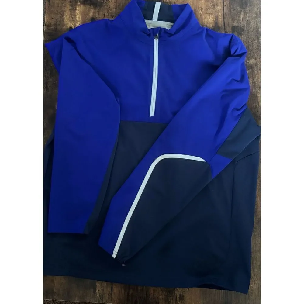 NEW POLO RLX RALPH LAUREN 1/4 ZIP PULLOVER  STRETCH & RECOVER BLUE MU Sz M NWOT